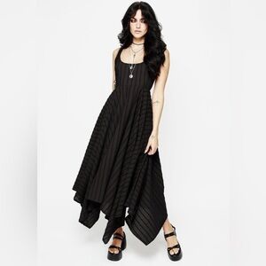 Nwt Disturbia Handkerchief Hem Sleeveless Embroidered Whimsigoth Midi Dress 8